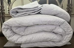 West Elm Heathered Linear Comforter Gray King (2) Sham Nwot. Fixed Price $189.99.