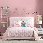 Urban Playground All Seasons Helaine Pink Quilt Set - 3 Piece Soft Brushed Mi.... Fixed Price $32.00.
