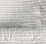 Rh Teen Brushstrokes 100% Organic Cotton Queen Sheet Set Gray White Restoration. Fixed Price $149.99.