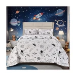 Mag 3PCS Rocket Space Bedding Comforter Set Queeen,all Season White... Fast Ship. Fixed Price $35.99.