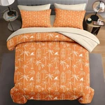 Wecozy 7 Pcs King Size Comforter Set With 2 Pillowcases & Shams, Boho Palm Tre. Fixed Price $124.99.