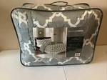 Madison Park Essentials Gray White Geo Print 5 Piece Comforter Set Full/queen. Fixed Price $59.99.