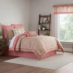 Waverly Grand Estate 4PC Queen Comforter Set Rouge Bedding Brand New. Fixed Price $239.99.