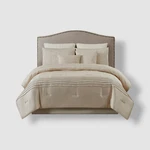 Fifth Avenue Lux Beige Noelle 7-PIECE-QUEEN Comforter Set. Fixed Price $51.30.