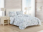 Tommy Bahama King Quilt Set - Reversible Bedding & Pillowcases, Beach Bliss Grey. Fixed Price $116.99.