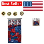 Fun Spiderman Comforter Kids - Machine Washable And Reversible Twin Bedding. Fixed Price $87.99.