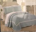 Chic Home Design Aqua Birmingham King Quilt Comforter & 2 Shams 3 Pc Set New. Fixed Price $68.96.