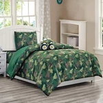 Wpm Kids Collection Bedding 4 Piece Boys Army Green Twin Size Comforter Set W.... Fixed Price $34.81.