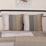 Farmhouse Euro Sham Set Of 2 Grey Patchwork Ashmont Bedroom Decor Vhc Brands. Fixed Price $49.95.