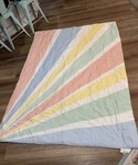 Urban Habitat Twin Size Rainbow Sunburst Reversible Cotton Coverlet Comforter. Fixed Price $29.99.