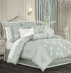 Royal Court Spring Garden 4-PC. Comforter Set, Queen Spa. Fixed Price $199.00.