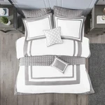 Madison Park Heritage Comforter Quilt Combo Set - Modern Luxury Design, All Seas. Fixed Price $112.87.