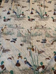 Vintage Large Duck Twin Blanket/comforter Quilted Style. Fixed Price $100.00.