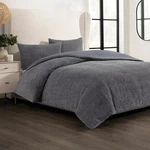 Cococozy 3 Piece Queen Comforter Set Plush Boucl Textured Hypoallergenic Grey. Fixed Price $48.99.