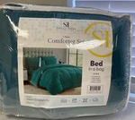Sweet Home 7 Piece Comforter Set Bed Bag King Teal. Fixed Price $39.95.