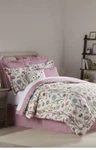 Waverly Escape To Eden Parchment Floral 4PC Comforter Bedskirt & Shams King Nip. Fixed Price $144.00.