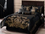 Chezmoi Collection 7-PIECE Royale Jacquard Floral Comforter Set, Full/double,.... Fixed Price $106.92.