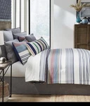 New Cremieux Malcolm Striped King Comforter & Shams Set 3PC. Fixed Price $134.99.