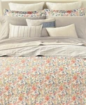 Ralph Lauren Macey Floral Blue Coral Full / Queen Duvet Comforter Cover Set Sham. Fixed Price $129.95.