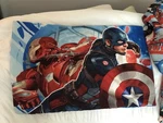 Captain Marvel Civil War Full Sheet Set And 1 Pillow Slip. Fixed Price $22.80.