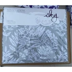 Sky Woodblock Flora 2 Piece Twin Size Comforter Cover Color Gray New. Fixed Price $60.00.