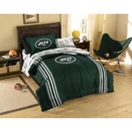 New 5PC Nfl York Jets Bedding Set Comforter Pillowcase Sheet Twin Size. Fixed Price $106.98.