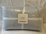 Pottery Barn Teen Washed Cotton Ruffle Stripe Twin Comforter Chambray Blue New. Fixed Price $129.95.