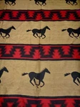Horse/mustang Southwestern Queen Reversible Tan/brown Bedspread. Fixed Price $89.99.