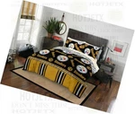 Pittsburgh Steelers Bedding Set Queen Nfl Football Pillow Superbowl Hd Tv. Fixed Price $173.30.