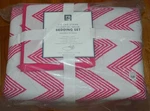 Pottery Barn Teen Zig Zag Bedding Set Twin Xl Chevron Comforter 5PC #9999ZA. Fixed Price $99.74.