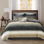 Madison Park Essentials Saben Cozy Bed In Bag Reversible Quilt With C, Queen. Fixed Price $152.99.