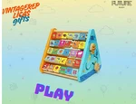 Kids 5-IN-1 Wooden Activity Triangle Toy Alphabet Blocks Abacus Clock. Fixed Price $88.55.