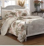 New Tommy Bahama Bonny Cove Full/ Queen Quilt & Shams Set 3PC. Fixed Price $122.19.