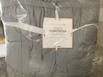 Pottery Barn Teen Recycled Pucker Up Comforter Full Queen Gray-nip. Fixed Price $99.99.
