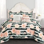 King 7PC Amara Watercolor Rose Comforter Set Black/dusty - Lush Cor:. Fixed Price $35.99.