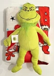 Dr. Seuss The Grinch Super Soft Hugger And 40"X50" Throw Set Christmas Franco. Fixed Price $19.99.