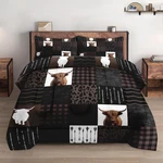 Wecozy Queen Size Comforter Set 2 Pillowcases Vintage Print Brown Farm 3 Pcs. Fixed Price $86.88.