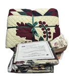 Queen Size Quilt Set By American Designs 90"X90" Evening Star Nwt 100%COTTON. Fixed Price $179.99.