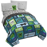 Jay Franco Minecraft Chibi College 5 Piece Full Bed Set - Includes Reversible. Fixed Price $84.11.