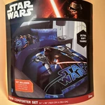 Star Wars Twin Comforter Set 3 Pc 64X86 Ultra Soft Pillowcase Fitted Sheet. Fixed Price $48.95.