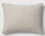 Project 62 + Nate Berkus Oatmeal Geo Stitch King Quilted Sham New. Fixed Price $10.00.