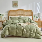 Amwan Olive Green Floral Comforter Twin Xl 3 Pieces, Botanical Bedding Set,. Fixed Price $88.81.
