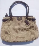 New Coach Purse K1220-22344 12" X 9" Tan/ Light Brown. Fixed Price $159.00.