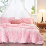 Joyreap 3-PIECE Plush Shaggy Comforter Set, Queen (88"X88"), Pink. Fixed Price $60.34.