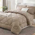 Cozylux Size Comforter Set Khaki - 7 Pieces Bed Bag King,. Fixed Price $88.10.