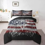American Flag Comforter Set Size, Eagle Bird Animal Twin. Fixed Price $57.99.