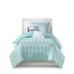 Intelligent Design Raina Comforter Microfiber Metallic Print Geometric. Fixed Price $70.19.