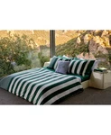 Lacoste Home Kenwyn 2-PC. Cabana Comforter & Sham Twin/green White Cotton Nwt. Fixed Price $89.00.