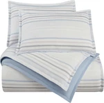Bergen Striped 3-PIECE Queen Comforter Set Blue & Gray, All-season. Fixed Price $144.99.
