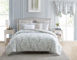 Laura Ashley - Home Decor 100% Cotton Comforter & Sham Set. Fixed Price $229.99.